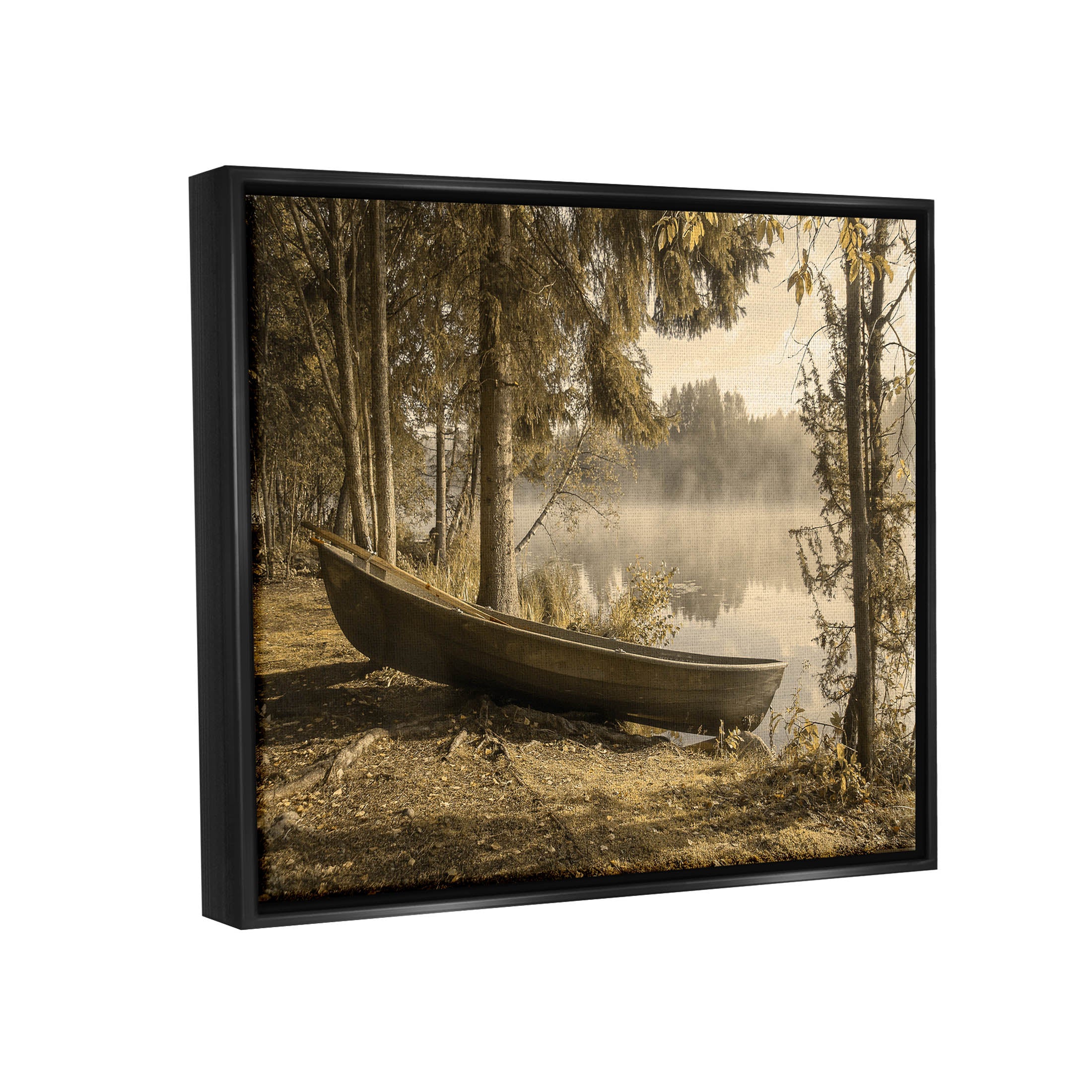 Jet Black Framed Art Print Wall Art T5315