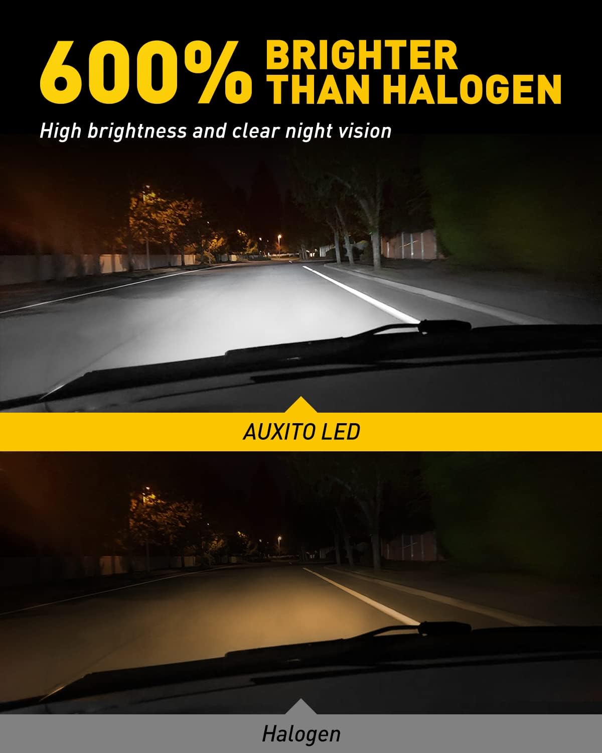 9012 HIR2 LED Headlight Bulbs, 6000K White, Pack of 2 L459