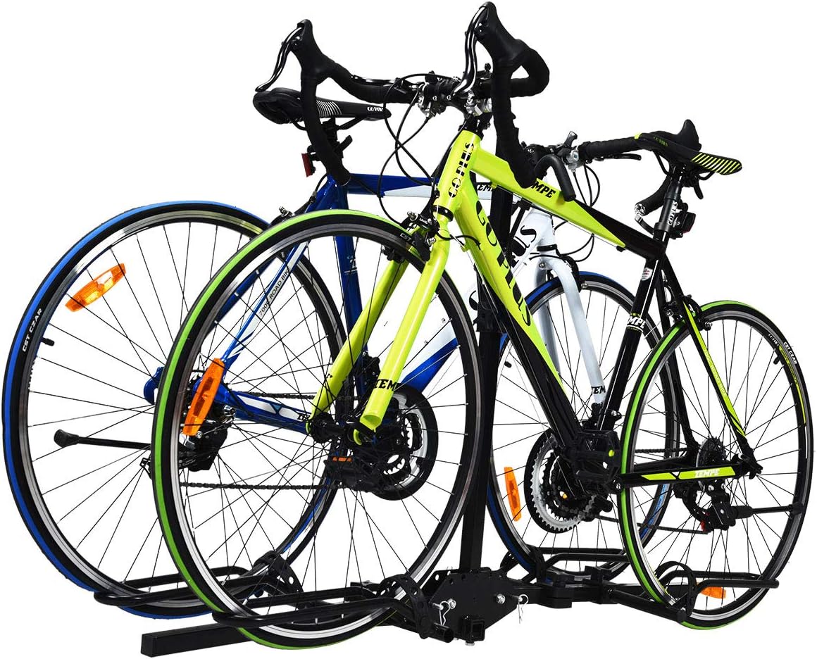 2-Bike Hitch Mount Rack Foldable Receiver I43118