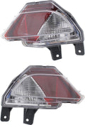 Tail Light Set of 2 Clear Red Lens Halogen H926513