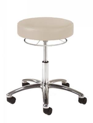 Chrome 360 Physician Stool with Foot Ring W701259