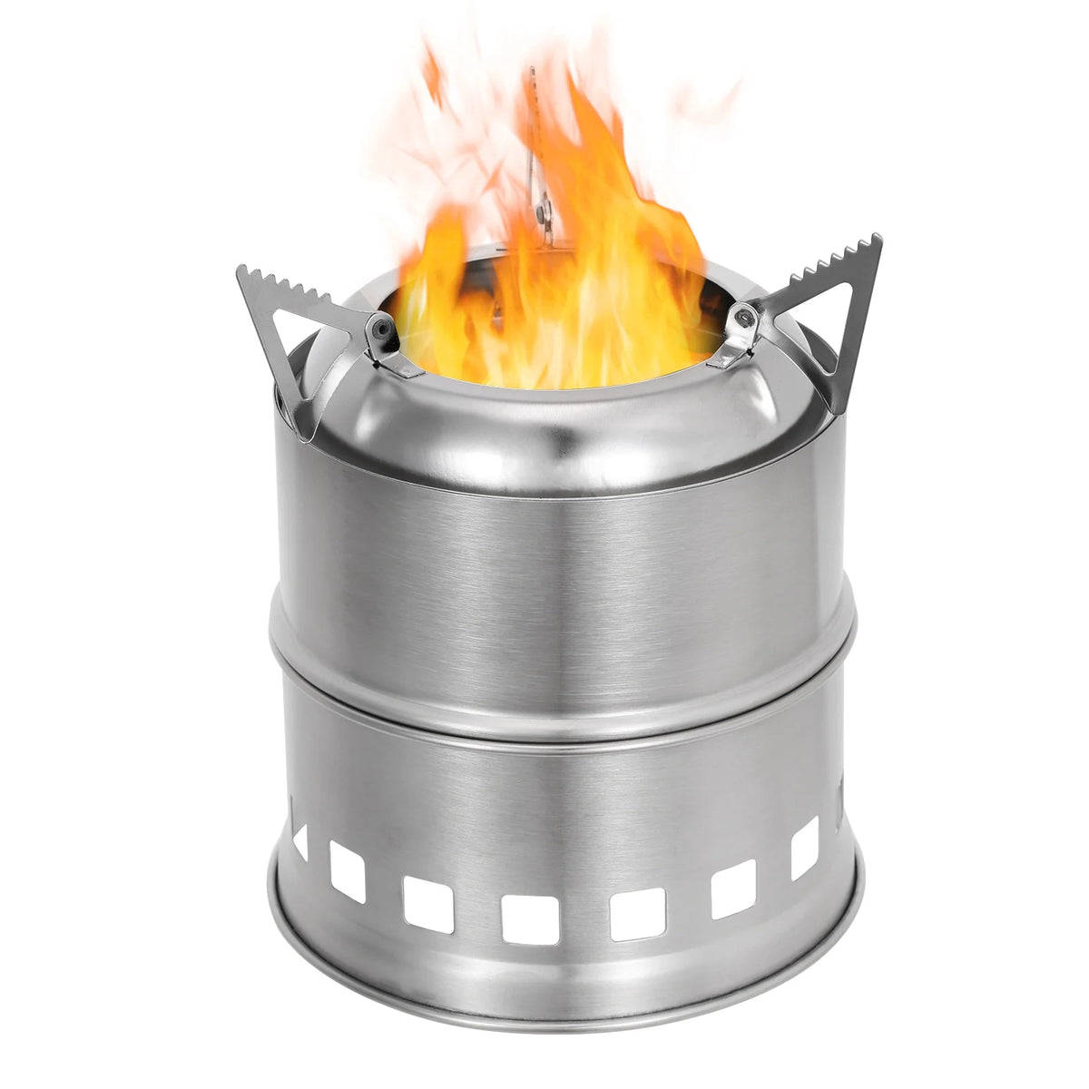 Portable Stainless Steel Wood Stove for Camping BBQ A9270