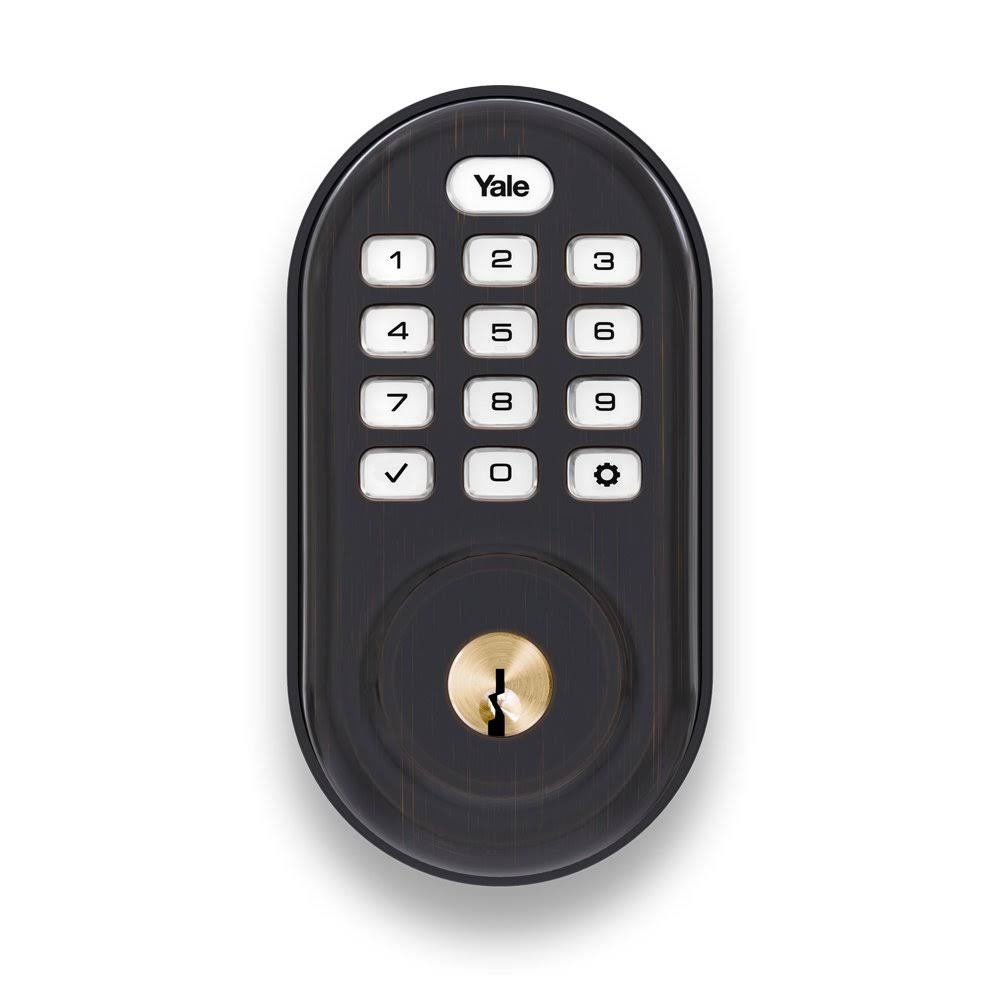 Z-Wave Push Deadbolt Bronze S949897