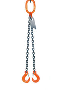 3/8" x 6' Double Leg Chain Sling with Sling Hooks W757
