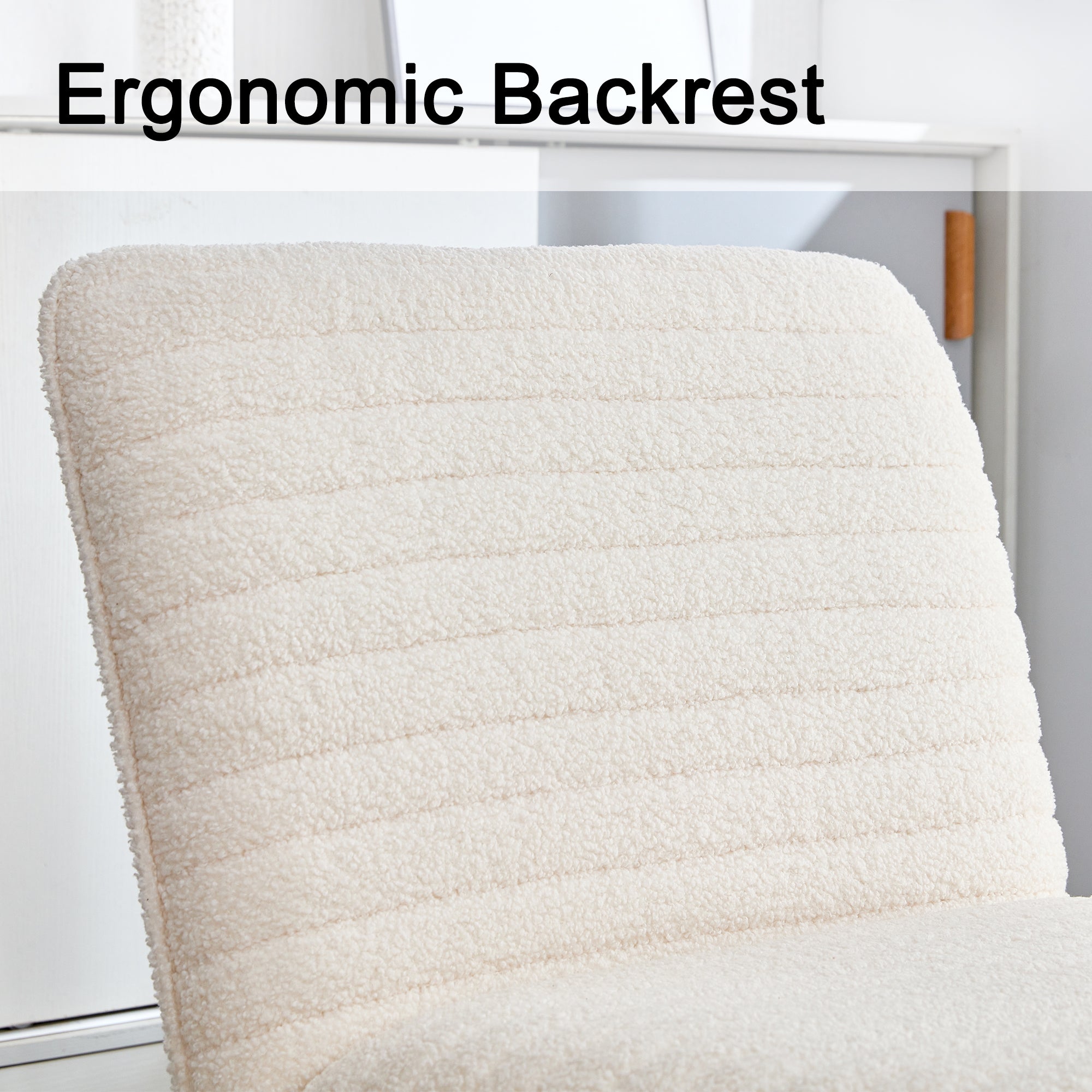 Beige Velvet Wingback Accent Chair with Golden Legs Z6144
