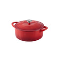 6 qt Red Enameled Cast Iron Dutch Oven Q86680