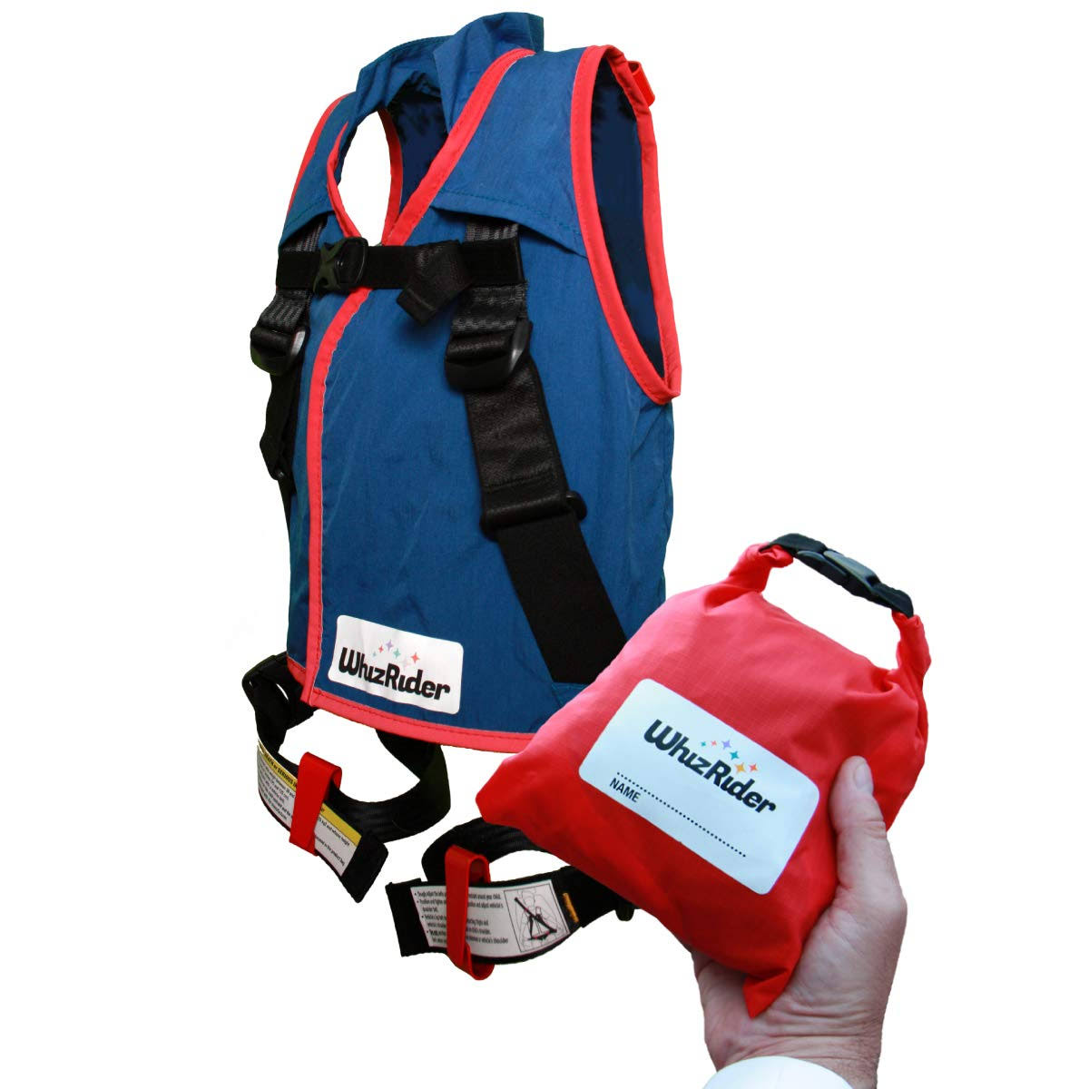 Small Portable Car Seat in Blue/Red N332
