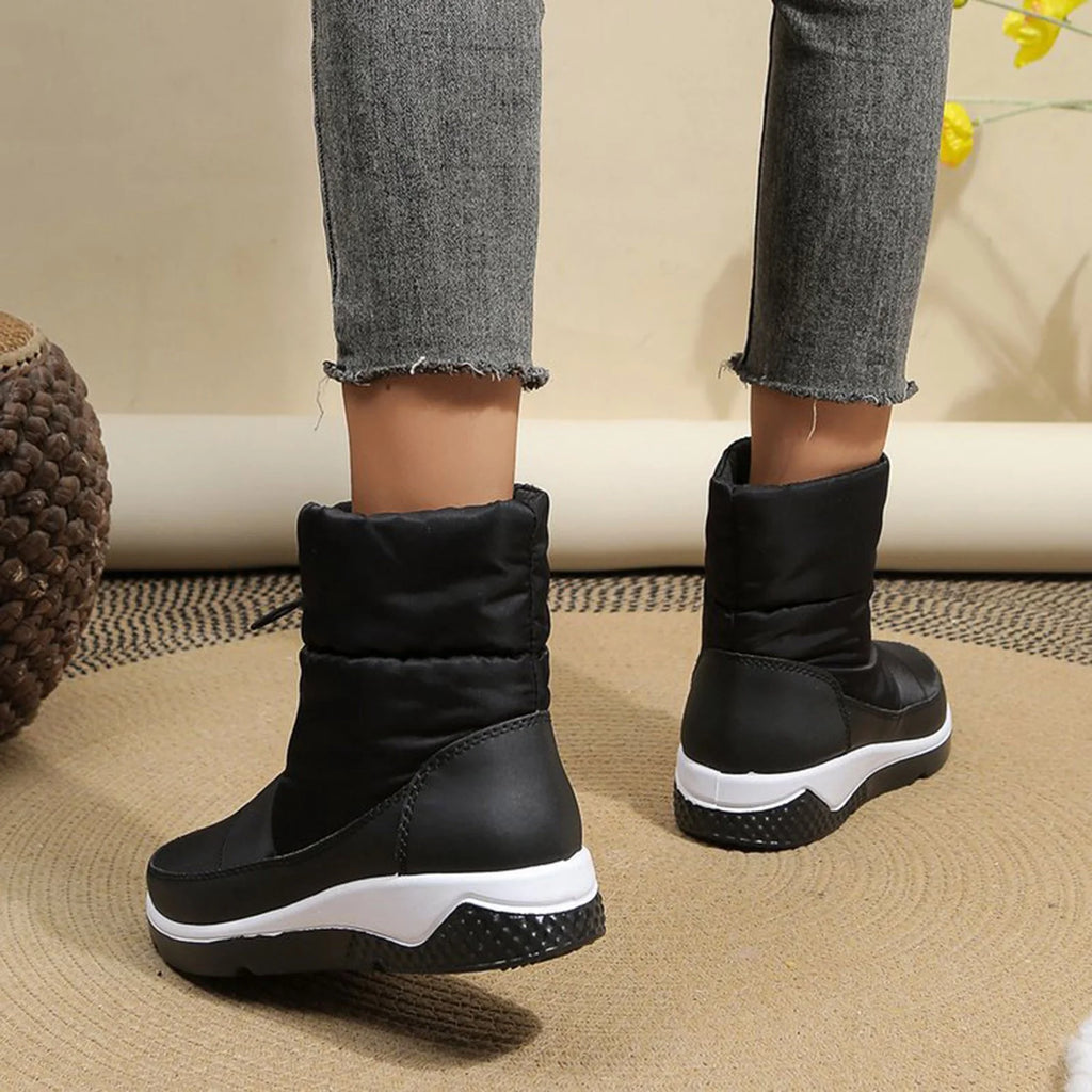 Snow Boots with Side Zippers Cotton Shoes V72341