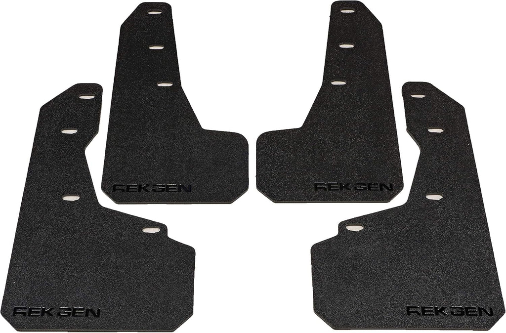 Red Mud Flaps with Mounting Hardware T147