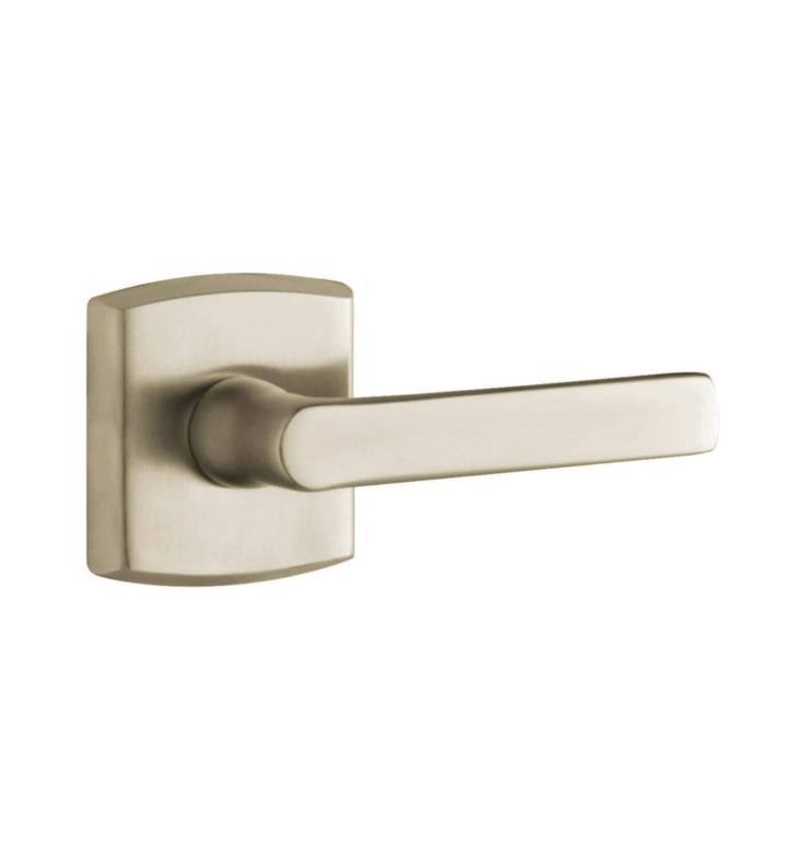 Passage Lever with Bright Nickel Finish V522