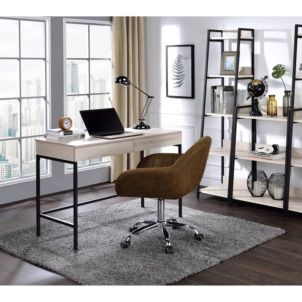 Natural & Black Desk C8923