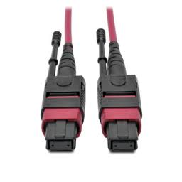 OM4 Fiber Optic Patch Cable 10 ft Magenta S696936