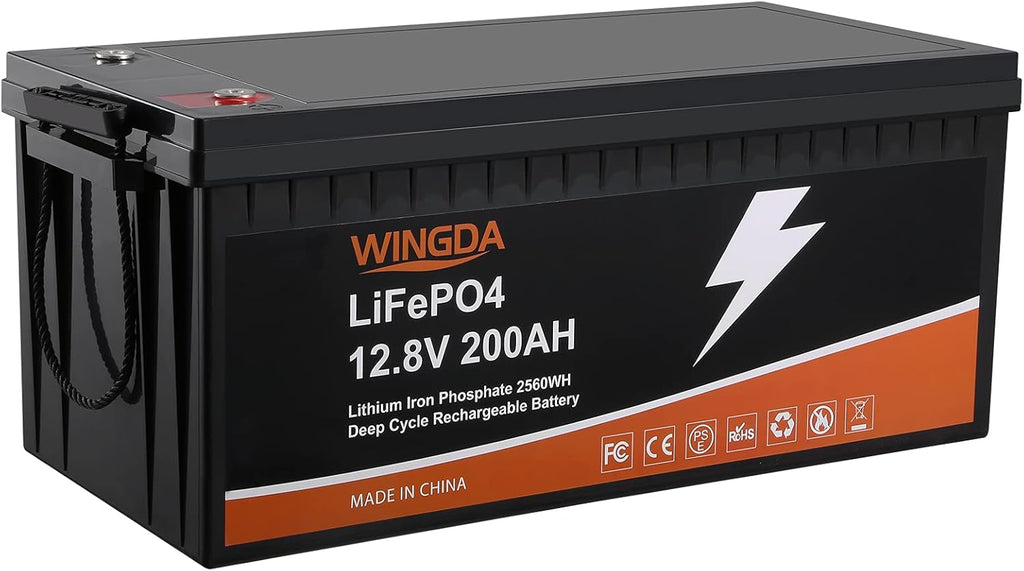 LiFePO4 Battery 100Ah 12V Deep Cycle Lithium Batteries with Built-In BMS G314