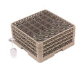 Beige 36 Compartment Glass Rack with 2 Extenders M80689