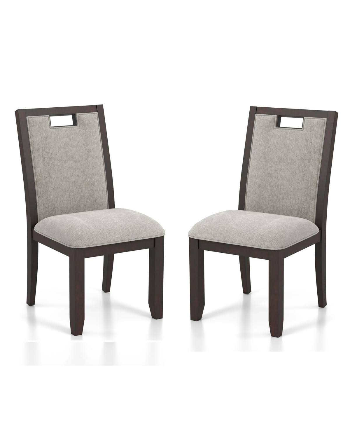 Beige 2 Piece Side Chair Set L44528