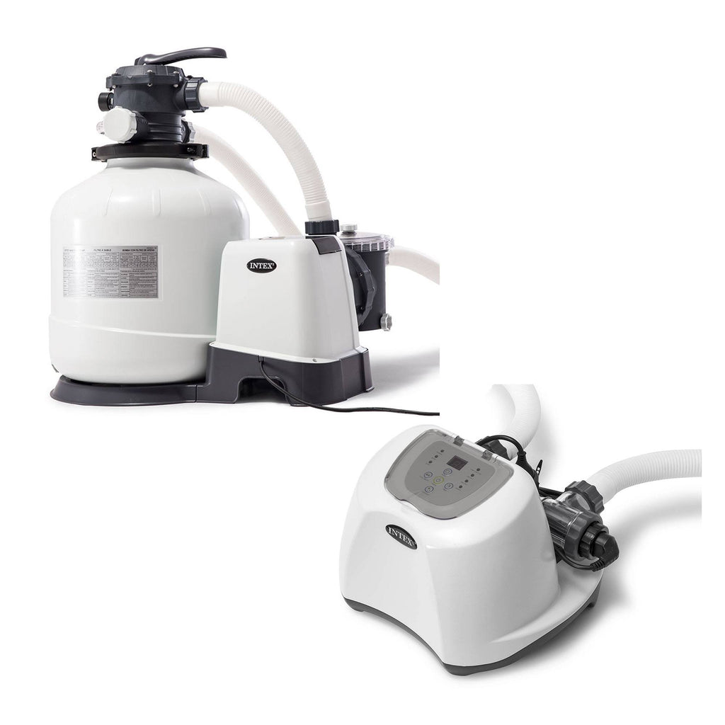 3000 GPH Pool Sand Filter Pump with Saltwater System E886687
