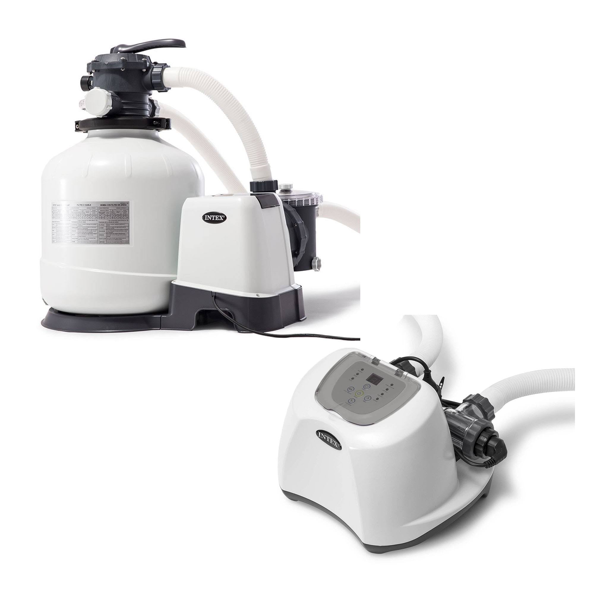 3000 GPH Pool Sand Filter Pump with Saltwater System E886687