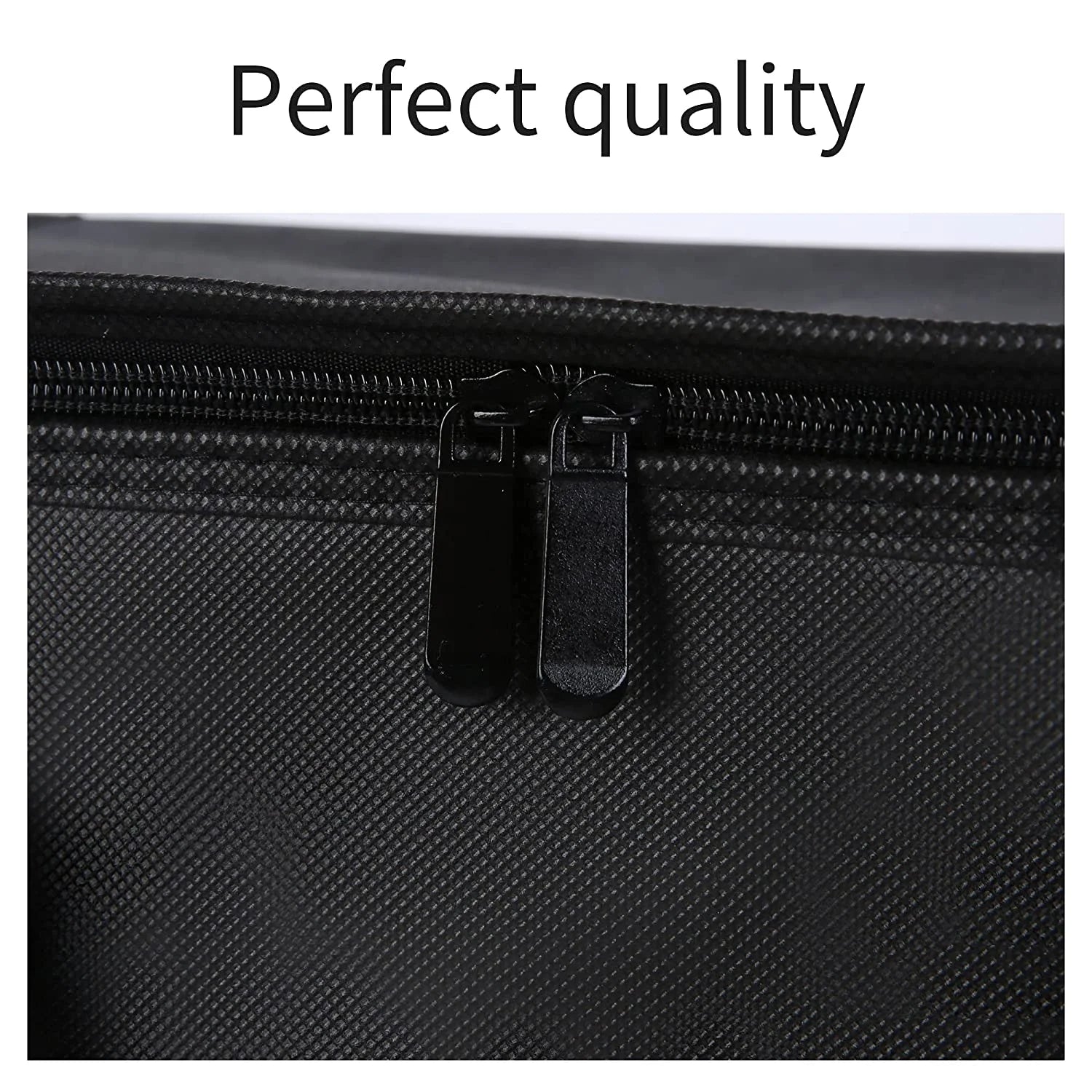 Black Insulated Grocery Tote Bag with Thermal Zipper S398