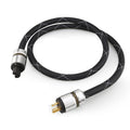 12AWG HiFi Power Cord 3-Prong Gold Plated Power Connectors AC Power Cable with US Plug + IEC 320 C15 Connector (2M / 6.56FT) B442522