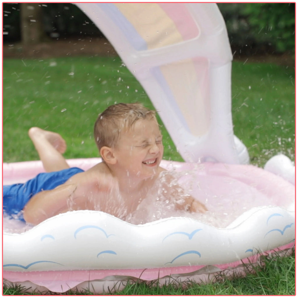 Rainbow Unicorn Sprinkler and Splash Pad 5.5' O101