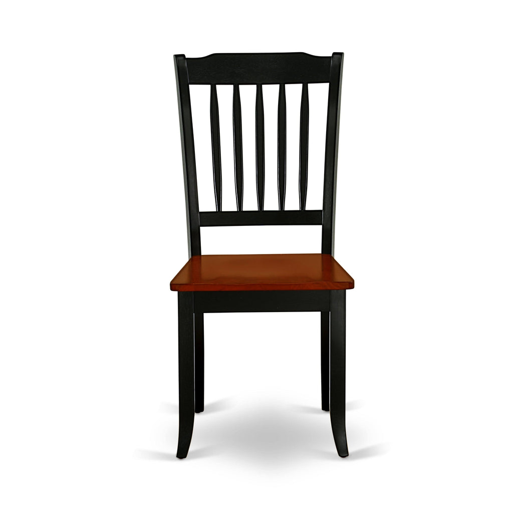 5pc Kitchen Table with Two Drop Leaves and Four Wood Seat Kitchen Chairs Z6502