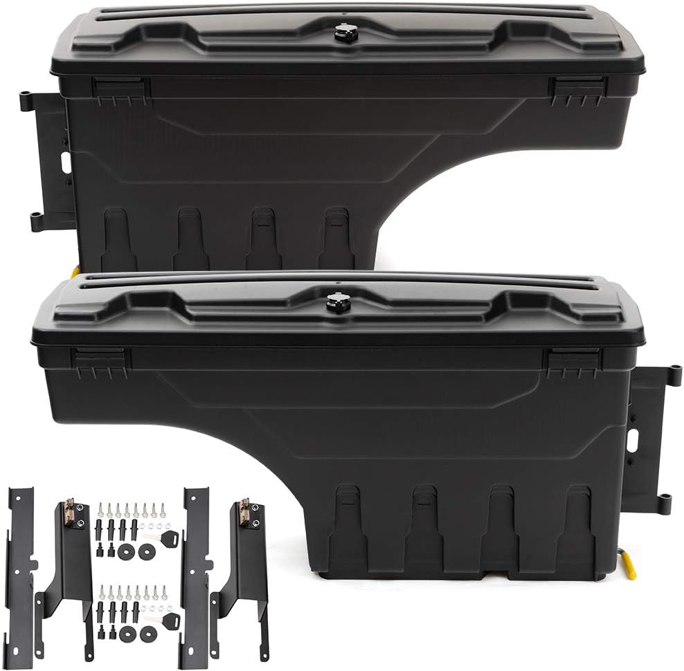 Lockable Truck Bed Storage Box Toolbox Swing Case E7182