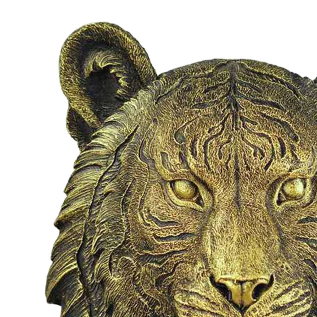 Tigers Mounted Bust Wall Sculpture D748120