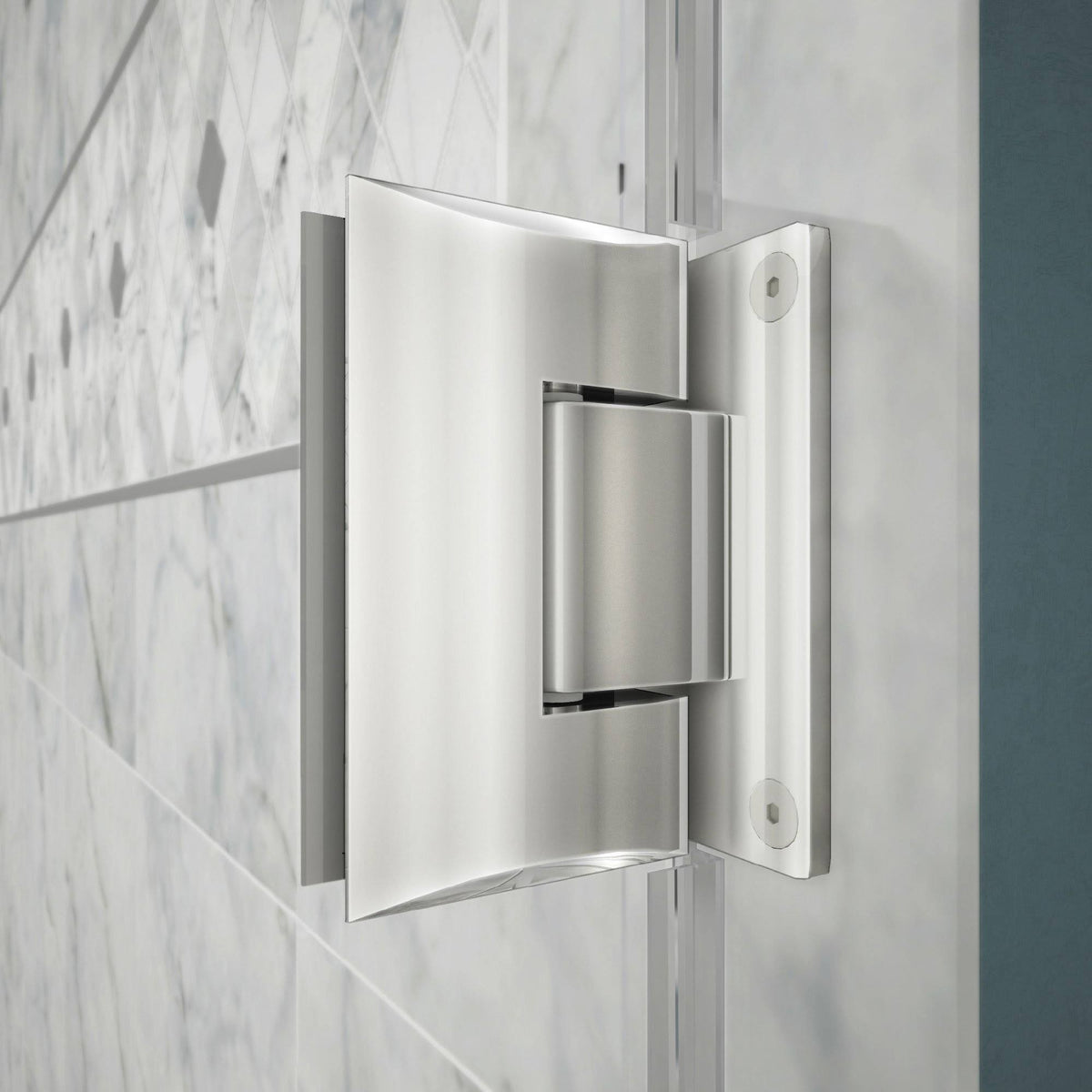 Hinged Frameless Shower Door Chrome D5549