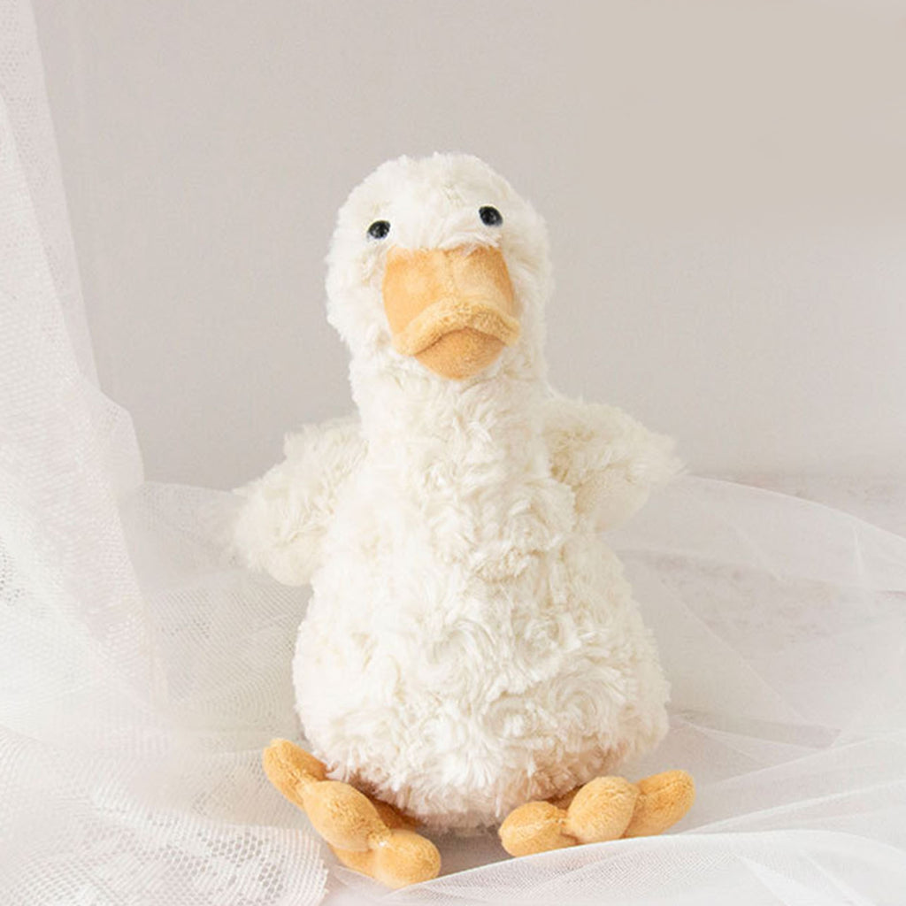 7.8in Fluffy Duck Plush Toy with PP Cotton Filling V555