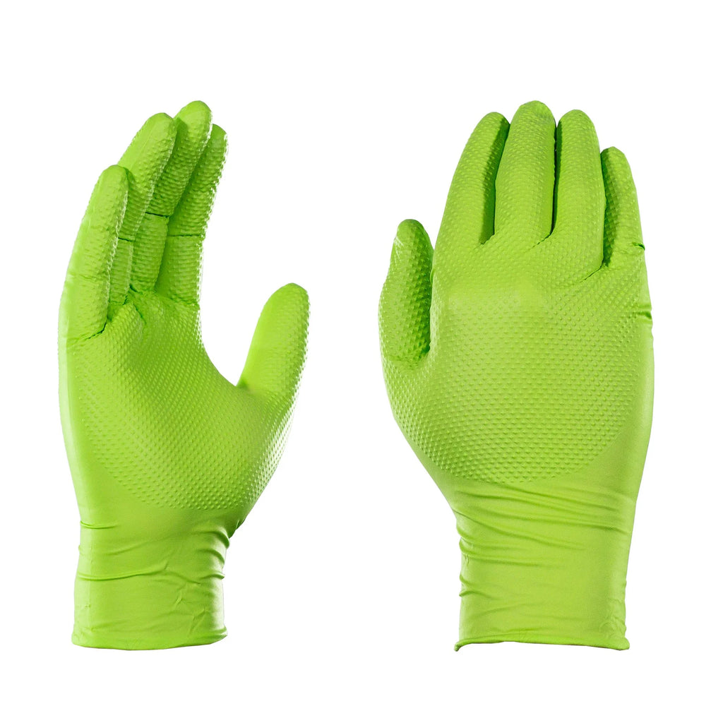 Green Nitrile Disposable Gloves 8 Mil, XX-Large 100/Box P7224
