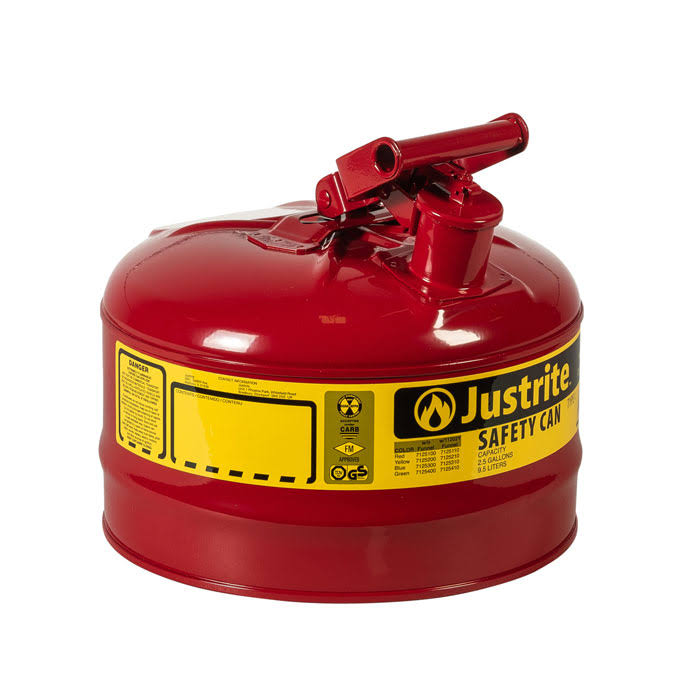 Green Type I Steel Safety Can, 2.5 Gallon D196325