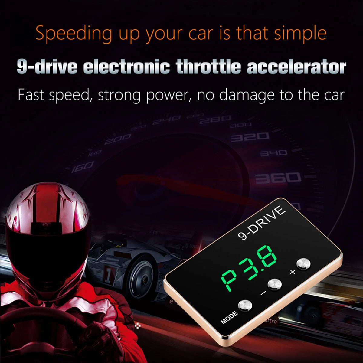 9 Drive Electronic Throttle Controller Pedal Racing Accelerator Booster Replacement F171