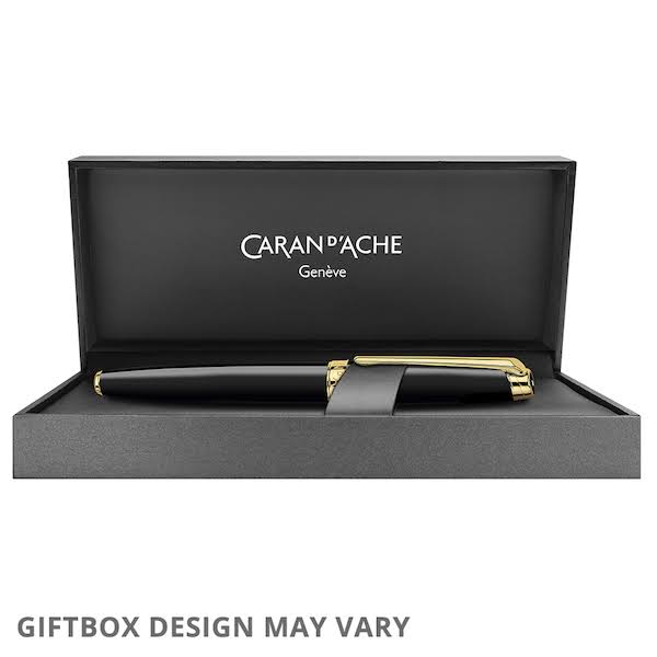 Ebony Black Gold Plated Ballpoint Pen E9012