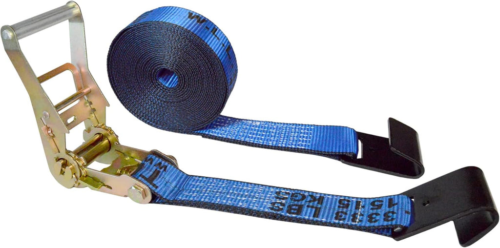2.5" x 30' Red Ratchet Straps 4 Pack Y846