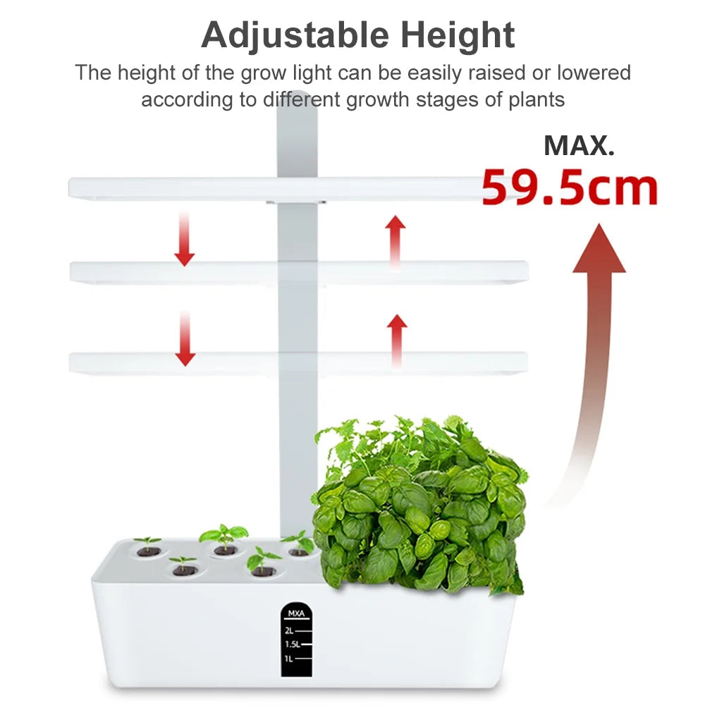 9 Pods Hydroponics Growing System Indoor Garden Kit Y31059