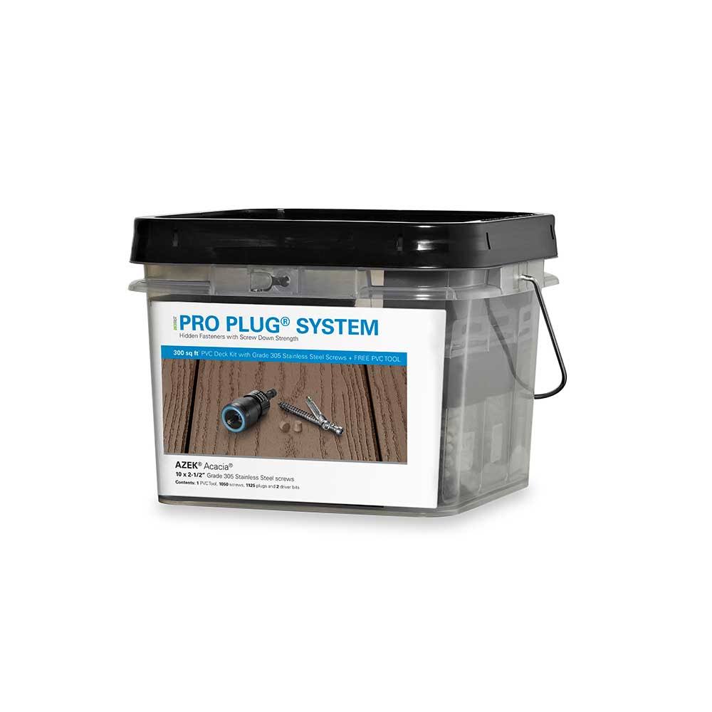 Epoxy Coated Carbon Steel Pro Plug System for Azek Decking O415