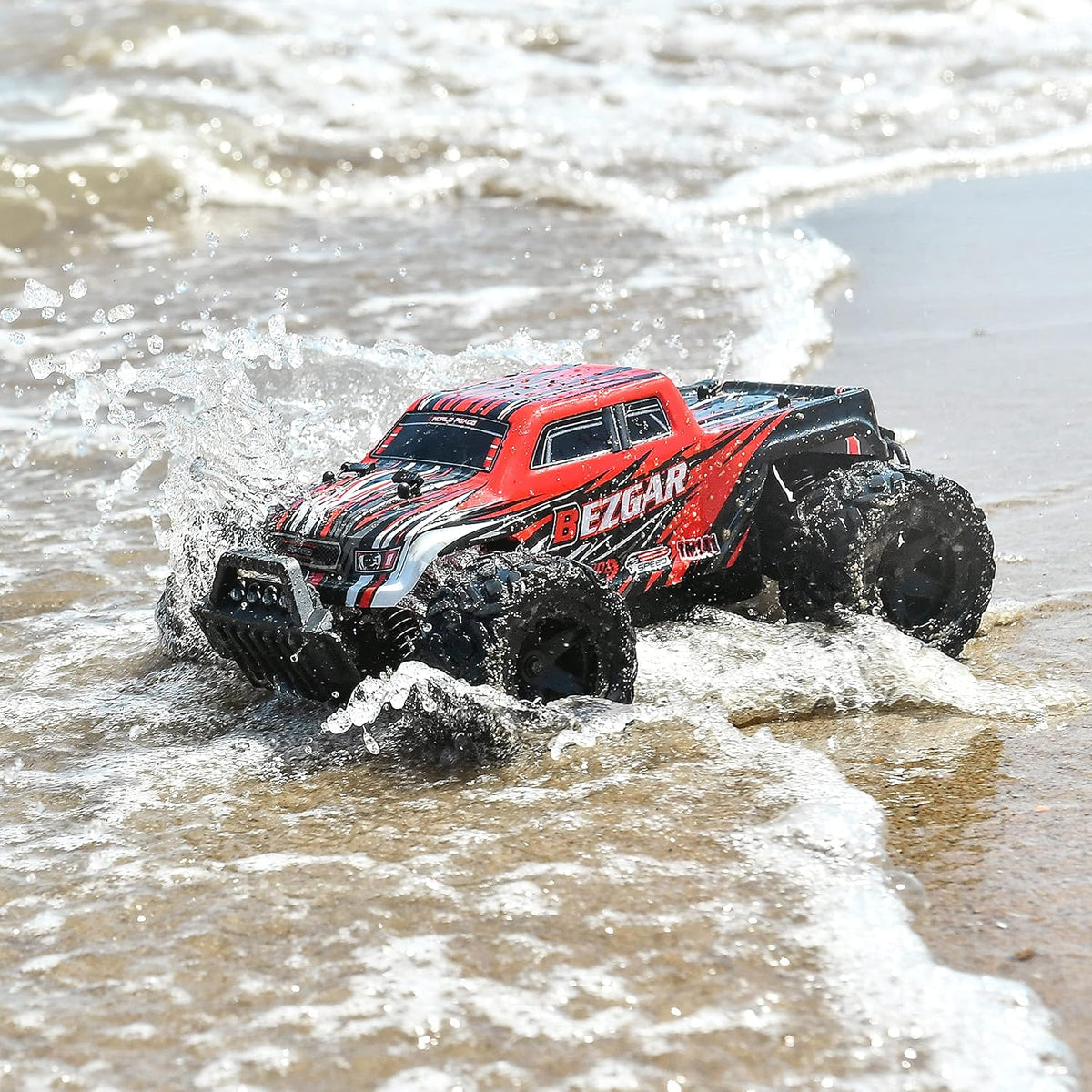 RC Cars 1:14 Scale Remote Control Car, 4WD Top Speed 25 Km/h Electric Toy Off Road RC Car Truck Crawler with Two Rechargeable Batteries M376777