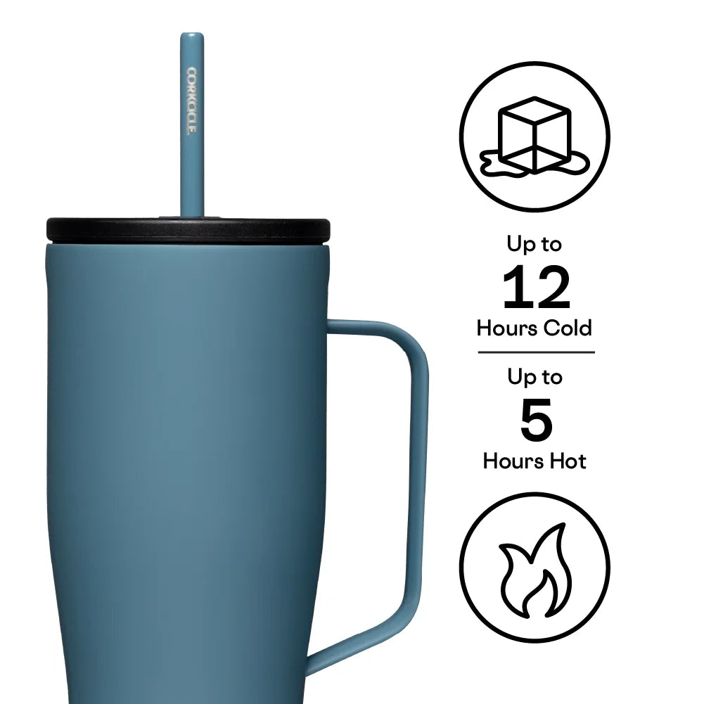 Storm Stainless Steel 30 oz Tumbler with Handle and Straw X429965