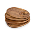 Brown Wine Appetizer Plates Set Y7144