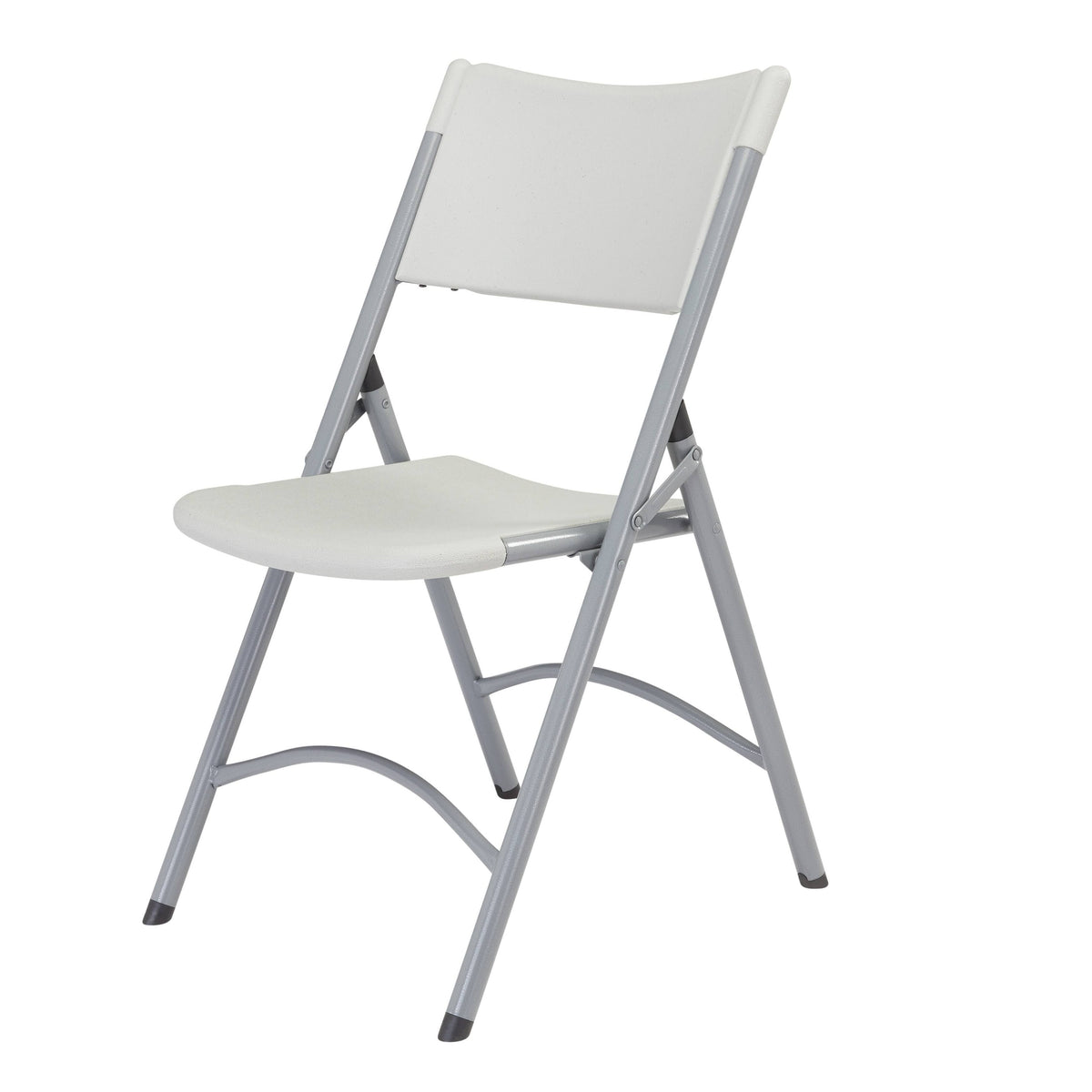 Folding Chair, Plastic, Gray, Pkg of 4 P386