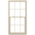 31.5-in x 59.5-in x 2.906-in Vinyl New Construction Single Hung Window in Brown T822