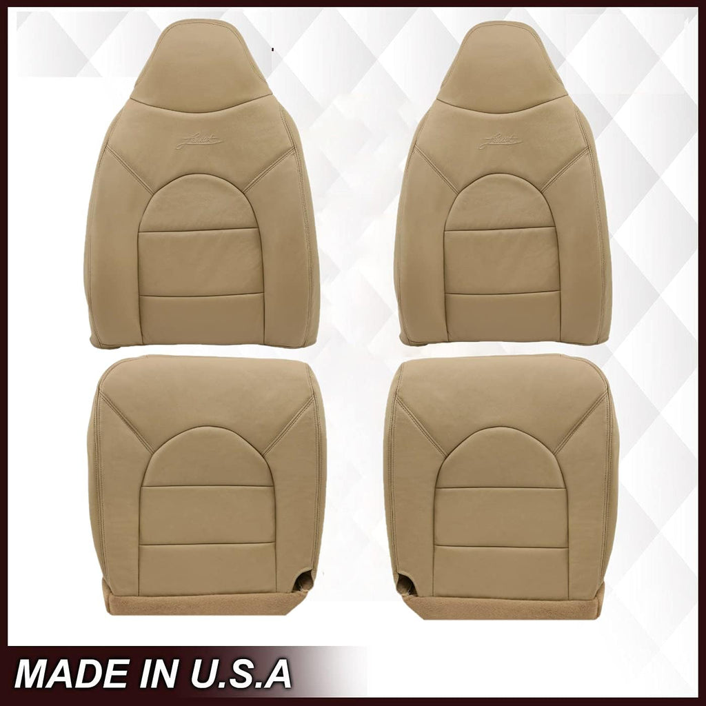 Genuine Leather Seat Cover in Medium Parchment Tan C469038