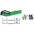 Green Snowmobile Skis with 4.5 inch Shaper Bars Complete Kit H1723