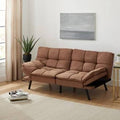 Camel Suede Fabric Memory Foam Futon, 72'' G92777