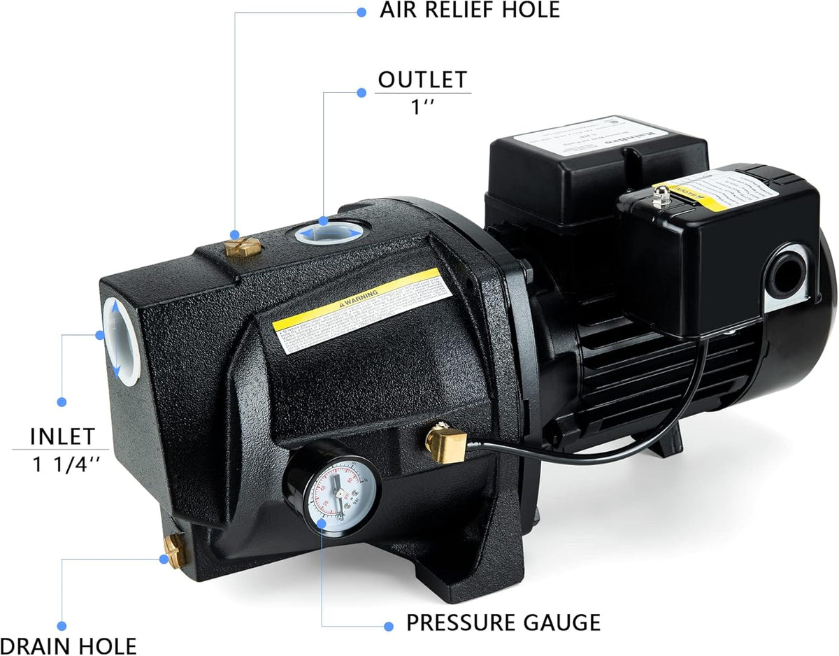 3/4 HP Cast Iron Shallow Well Jet Pump Q8168