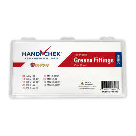 100 Piece Grease Fitting Assortment O610225