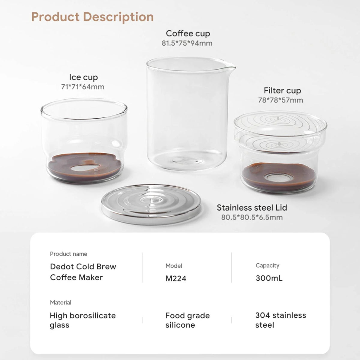300ml Coffee Dripper O819