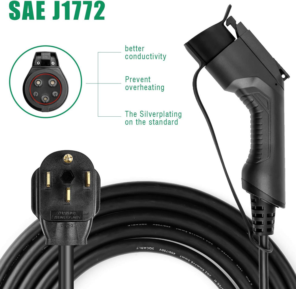32A/25ft Portable EV Charger Level 2 J45438