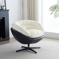 Two Tone Swivel Barrel Arm Chair W6077