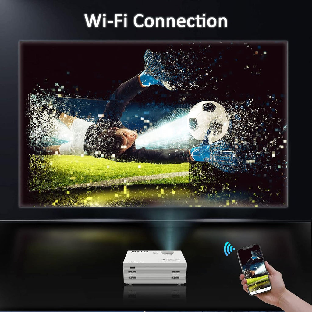 WiFi Bluetooth HD Mini Projector, 8500 Lumen 1080P Portable Video Projector M994